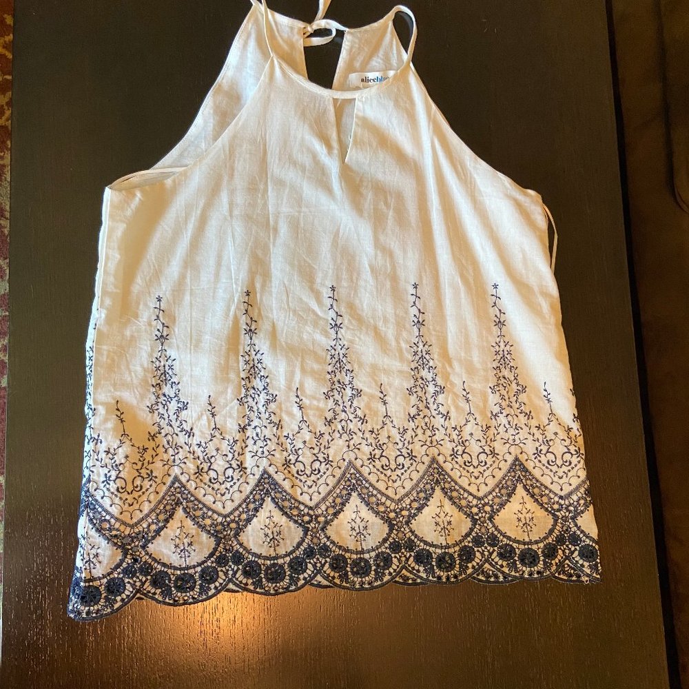 Alice Blue Top Large NWT